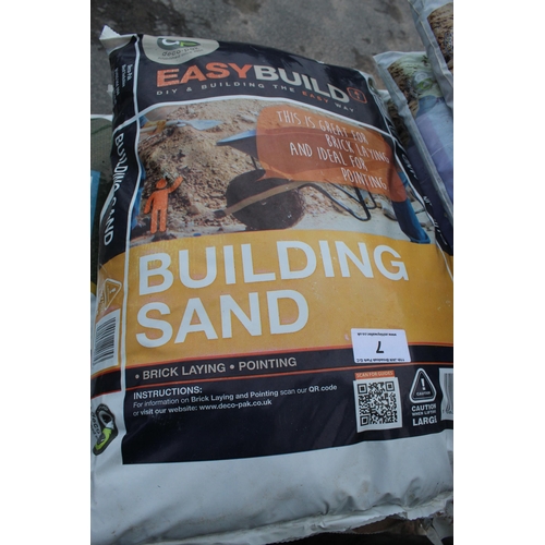 7 - 15 BAGS OF BUILDING SAND  + VAT