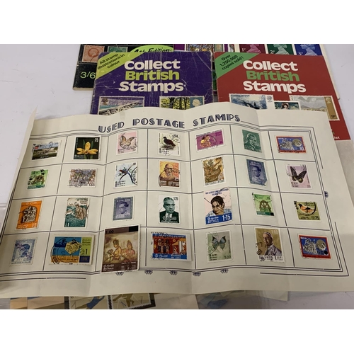 377A - A QUANTITY OF BRITISH STAMP COLLECTOR'S BOOKS TOGETHER WITH A QUANTITY OF LOOSE STAMPS