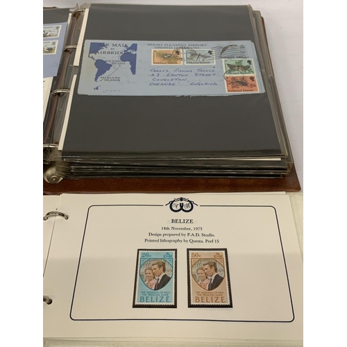 439A - A POST OFFICE FIRST DAY COVERS ALBUM TOGETHER WITH A ROYAL WEDDING 1973 STAMP ALBUM PRINCESS ANNE AN... 