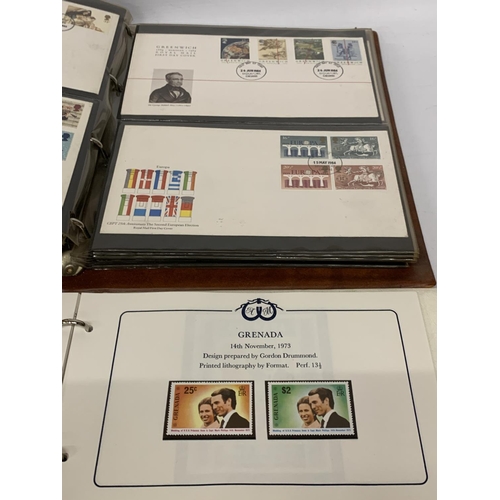 439A - A POST OFFICE FIRST DAY COVERS ALBUM TOGETHER WITH A ROYAL WEDDING 1973 STAMP ALBUM PRINCESS ANNE AN... 