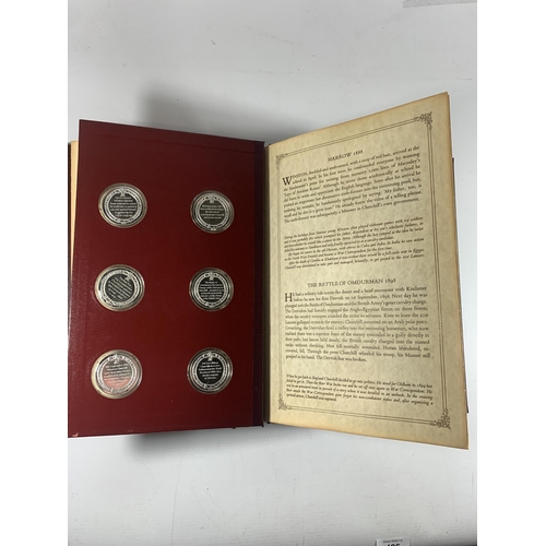 426 - A STERLING SILVER PROOF WINSTON CHURCHILL TWENTY FOUR MEDAL SET, JOHN PINCHE WITH CERTIFICATE OF AUT... 