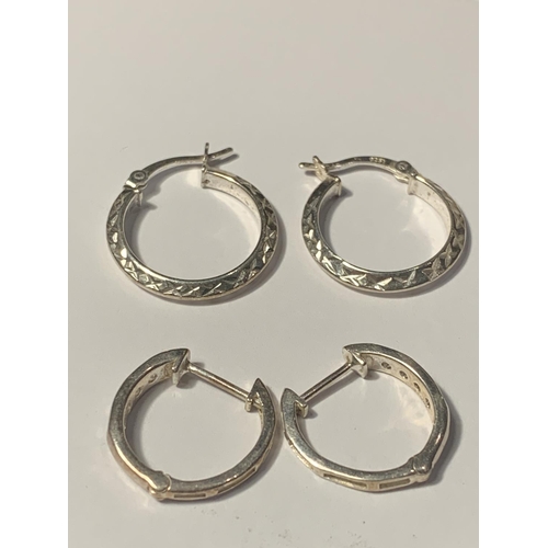 669 - SEVEN PAIRS OF SILVER EARRINGS