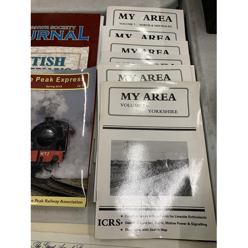 865 - A COLLECTION OF RAILWAY RELATED ITEMS, PRINTS, BOOKS ETC