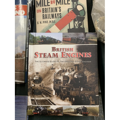 903 - A COLLECTION OF RAILWAY AND LOCOMOTIVE RELATED TRAIN BOOKS