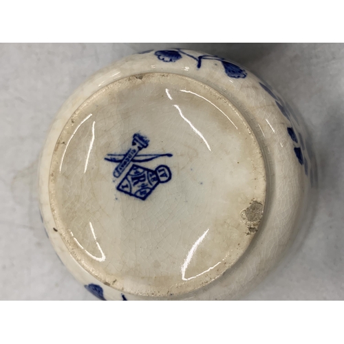 908 - A COLLECTION OF BLUE AND WHITE CERAMICS TO INCLUDE CAULDON TUREENS ETC