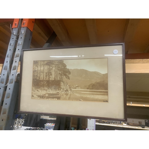 1156 - TWO PHOTOGRAPHIC SEPIA PRINTS OF LAKELAND SCENES