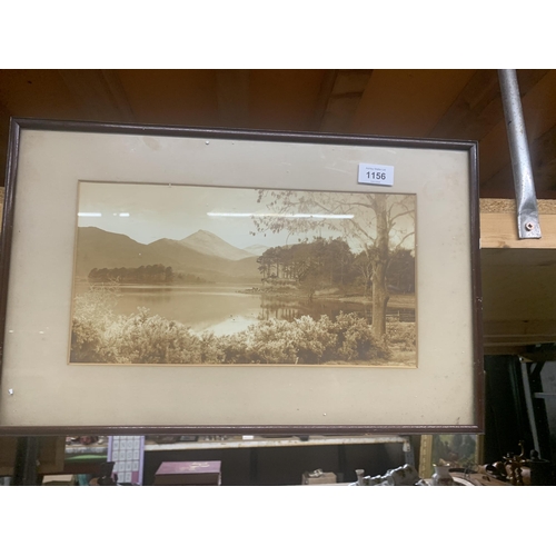 1156 - TWO PHOTOGRAPHIC SEPIA PRINTS OF LAKELAND SCENES