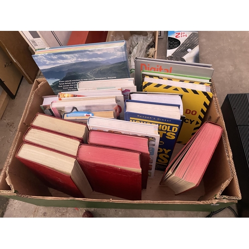 1864 - AN AIRCLEAR AIR PURIFIER AND AN ASSORTMENT OF BOOKS