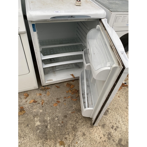 2346 - A WHITE HOTPOINT UNDER COUNTER FRIDGE