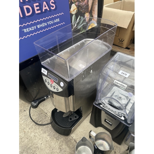 2477 - A EUREKA MYTHOS ELECTRIC COFFEE BEAN GRINDER