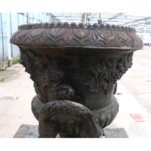 101 - A LARGE CAST URN  NO VAT