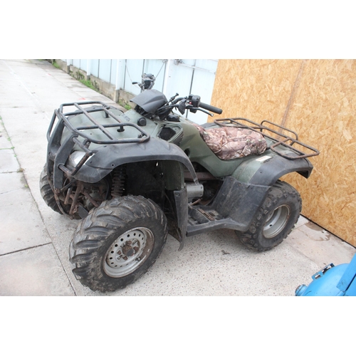 120 - HONDA QUAD STARTS/RUNS NO ELECTRICS PULL START, FOOT CONTROL GEARS  + VAT