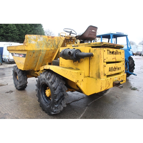 204 - TWAITES 5T DUMPER 4 WHEEL DRIVE RUNS & TIPS  NO VAT