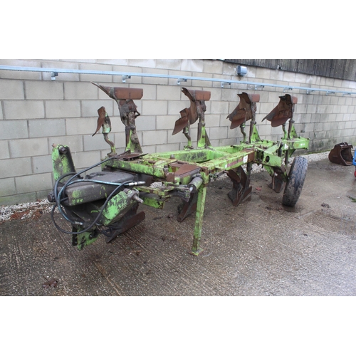 228 - DOWDSWELL 4 FURROW REVERSIBLE PLOUGH + VAT