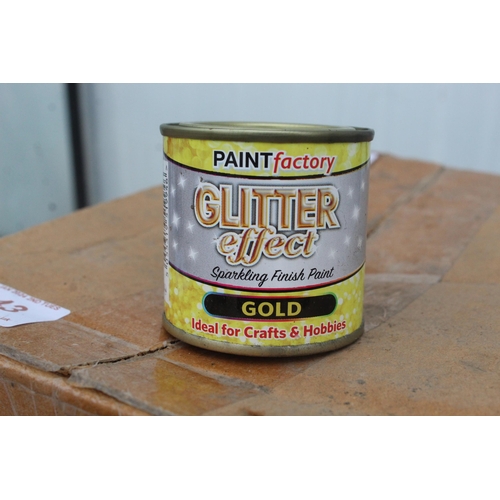 443 - 96 NEW GOLD GLITTER EFFECT PAINT  NO VAT