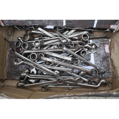 504 - BOX OF SPANNERS NO VAT