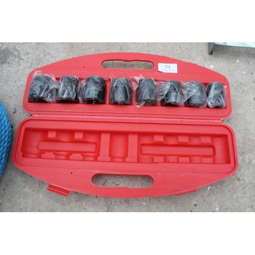 71 - 3/4 IMPACT SOCKET SET - PLUS VAT