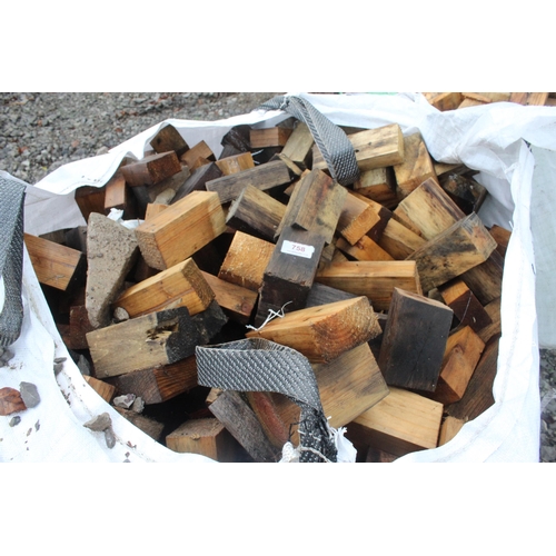 758 - BAG OF FIRE WOOD BLOCKS  NO VAT