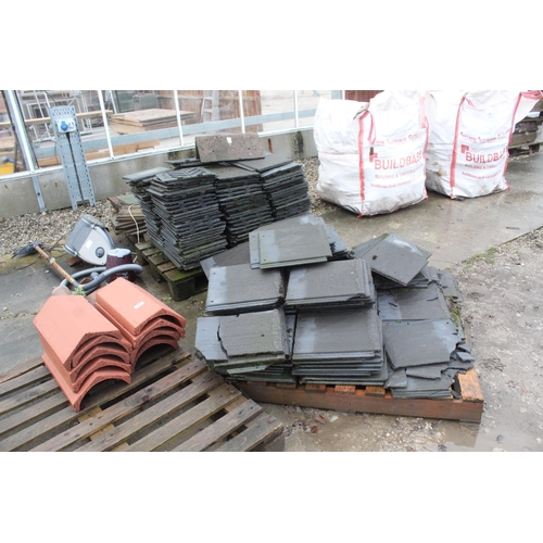 786 - 4 PALLETS OF MIXED ROOF TILES  + VAT