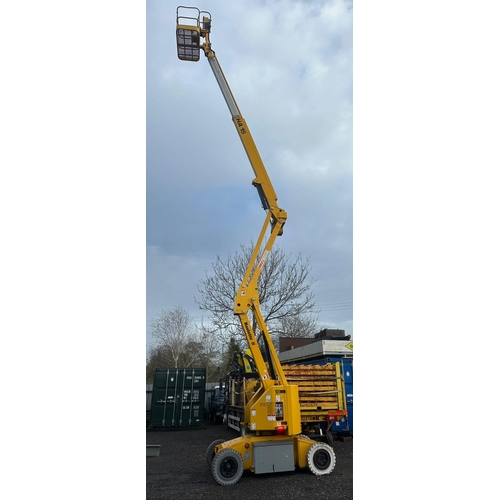 205 - INDOOR HAULETTE HAISI 48V HA15 CHERRY PICKER APPROX 2000 HOURS BUILT IN 110/240V CHARGER            ... 