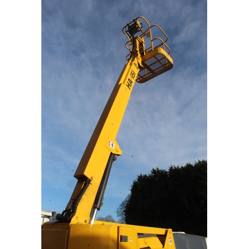 205 - INDOOR HAULETTE HAISI 48V HA15 CHERRY PICKER APPROX 2000 HOURS BUILT IN 110/240V CHARGER            ... 