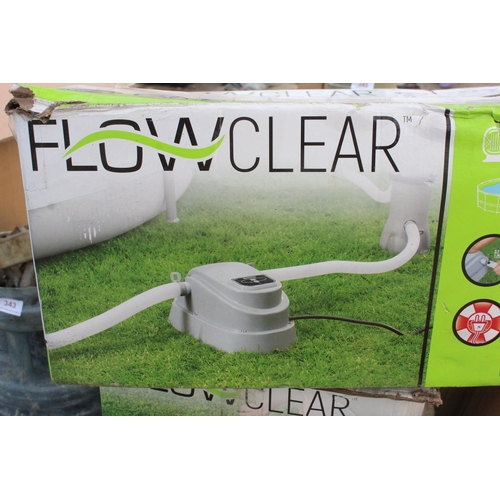 344 - 3 FLOWCLEAR POOL HEATERS  NO VAT