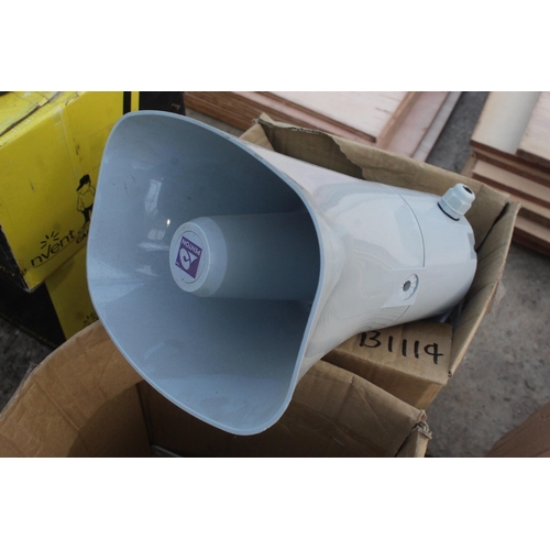 348 - 2 INDUSTRIAL PENTON HORN SPEAKERS  NO VAT