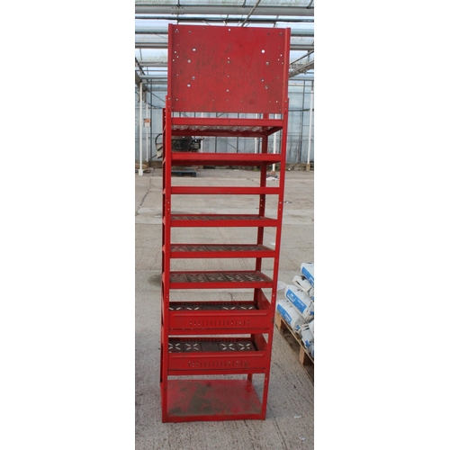 669 - RED SHELVING + VAT