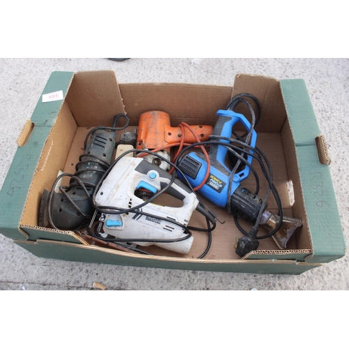 685 - BOX OF ELECTRIC TOOLS  NO VAT