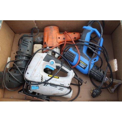 685 - BOX OF ELECTRIC TOOLS  NO VAT