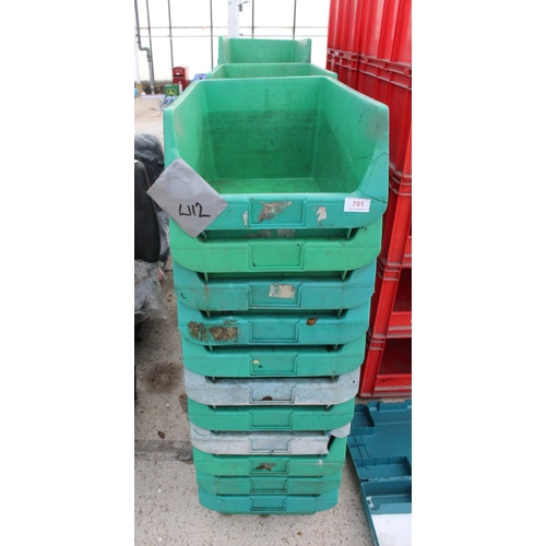 701 - 34 LARGE LIN BINS  + VAT