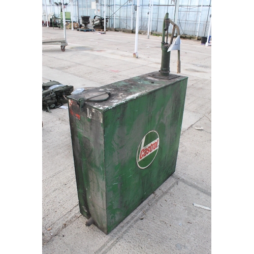 713 - LARGE CASTROL OIL TANK  + VAT