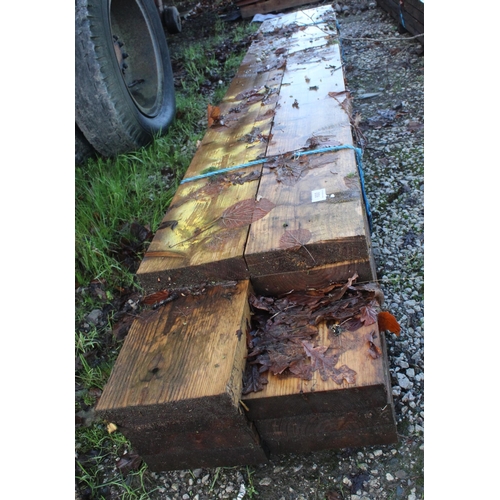 800 - 10 TIMBERS APPROX 8' LONG 8