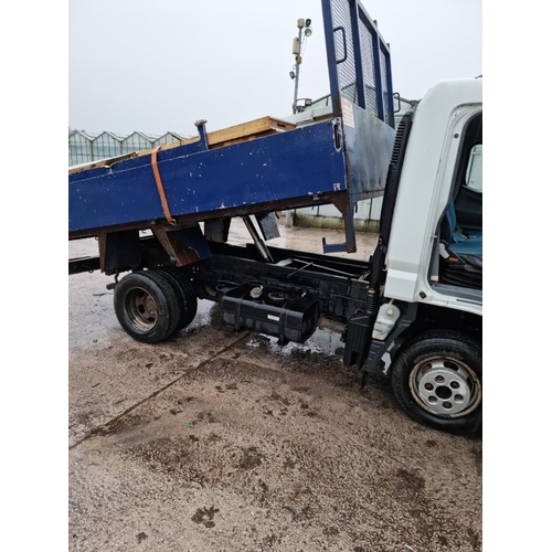 189 - MITSUBISHI FUSO CANTER 3.5 TONNE TIPPER DK13WRZ FIRST REG 2013 APPROX 59000 MILES MOT 14/02/24 NO VA... 