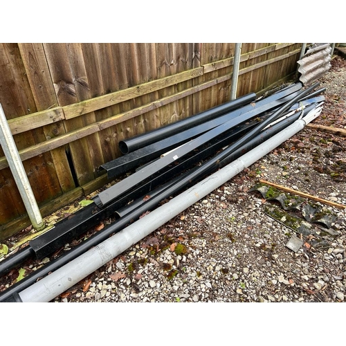 813 - A QUANTITY OF GUTTERING NO VAT