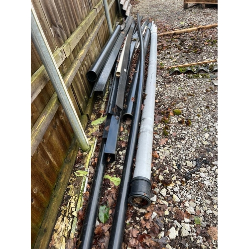 813 - A QUANTITY OF GUTTERING NO VAT