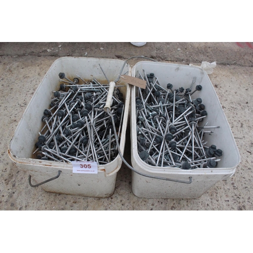 305 - 2 ROOFING SCREWS  NO VAT