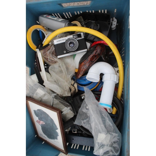 890 - A BOX OF PLUMBING SPARES ETC NO VAT