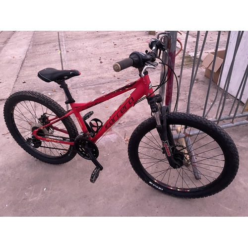 1878A - A CARRERA BOYS BIKE WITH FRONT SUSPENSION AND 21 SPEED SHIMANO GEAR SYSTEM