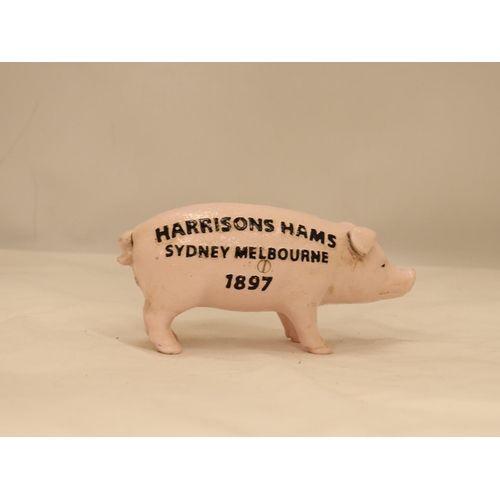 108 - A HEAVY CAST BUTCHERS PIG MONEY BOX