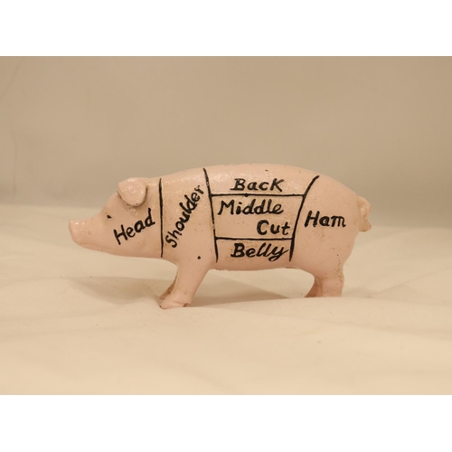 108 - A HEAVY CAST BUTCHERS PIG MONEY BOX