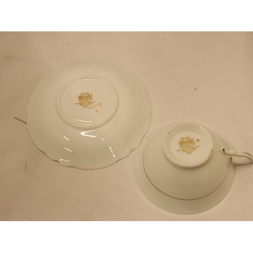 153 - THREE VINTAGE PARAGON CHINA CUPS AND SAUCERS