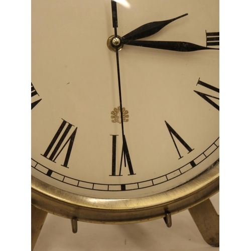 155 - A LARGE POCKET WATCH CLOCK ON A STAND, HEIGHT 36CM