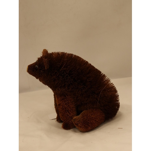 157 - A BRISSEL BRUSH BEAR, HEIGHT 23CM