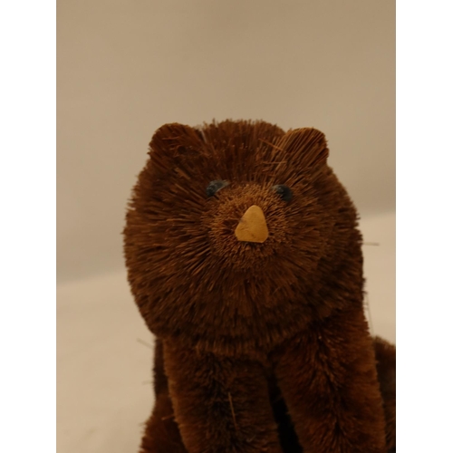 157 - A BRISSEL BRUSH BEAR, HEIGHT 23CM