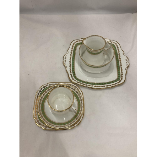 163 - A VINTAGE ROYAL ALBERT PART CHINA TEASET TO INCLUDE  CAKE PLATES, A SUGAR BOWL, CREAM JUGS, CUPS, SA... 