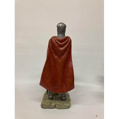 180 - A LARGE KING ARTHUR FIGURE, HEIGHT APPROX 60CM