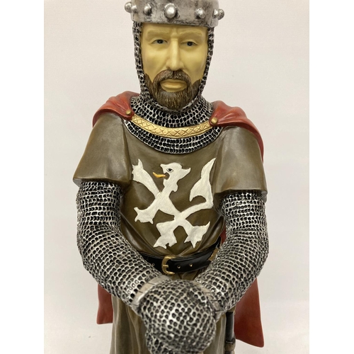 180 - A LARGE KING ARTHUR FIGURE, HEIGHT APPROX 60CM