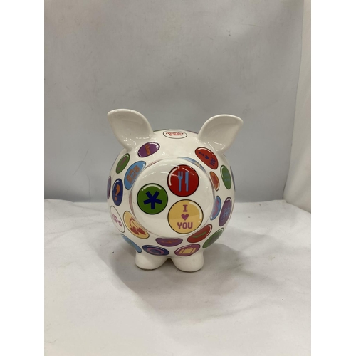 185 - A LARGE PIGGY MONEY BOX, HEIGHT 20CM, LENGTH 25CM