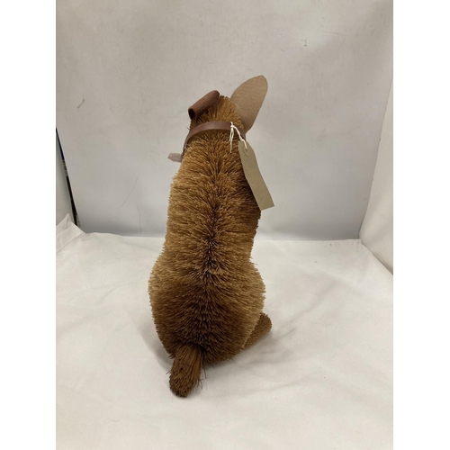 187 - A BRISSEL BRUSH RABBIT, HEIGHT 30CM